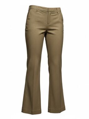 GAP Hip Slung Fit Flared Leg Dress Pants Women’s Sz 6 Regular Brown Low-Rise